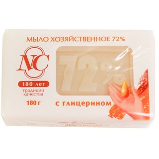 Невская косметика Мыло хоз.72% Глицерин 180гр